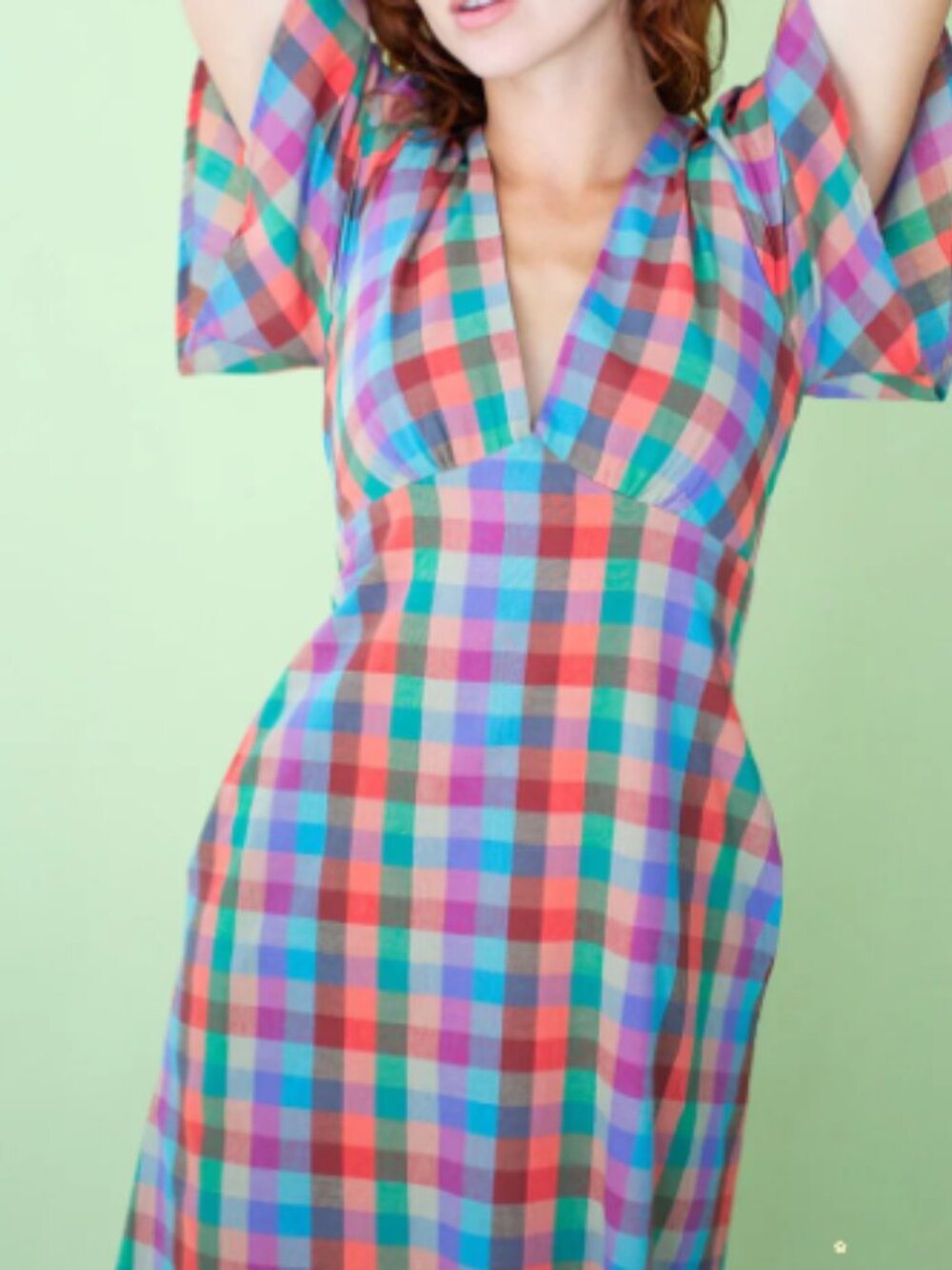 Grace Dress Lisa Says Gah - Colorburst Plaid - Picture 3 of 5
